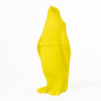 William Sweetlove, "Small cloned penguin with water bottle".