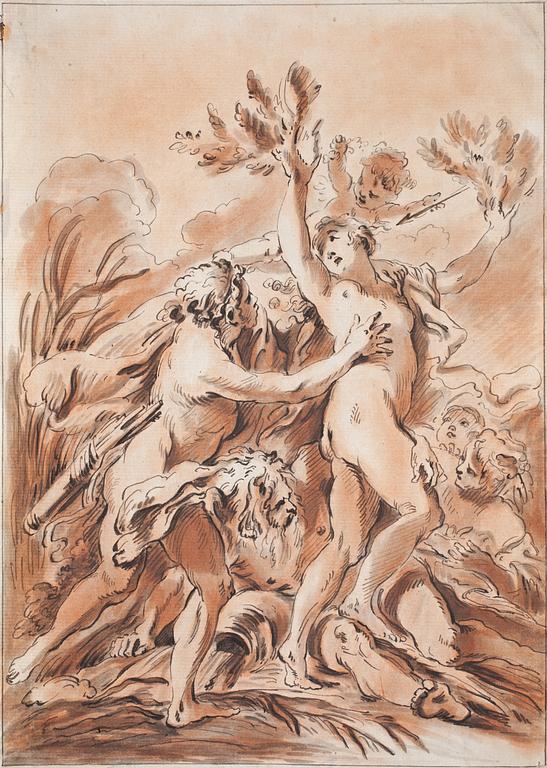 Francois Boucher Hans art, Apollo och Daphne.