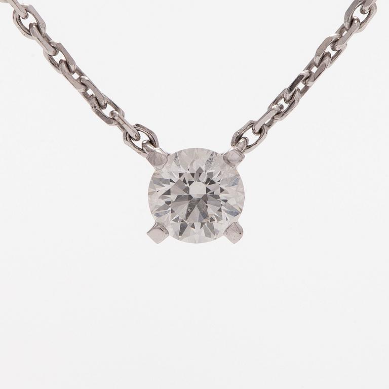 Cartier, halsband, "1895", 18K vitguld med briljantslipad diamant.