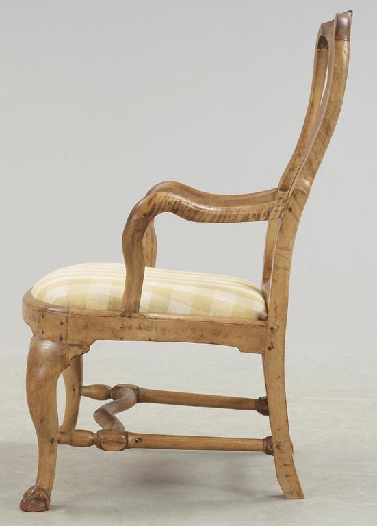 A Swedish late Baroque 18th century armchair.