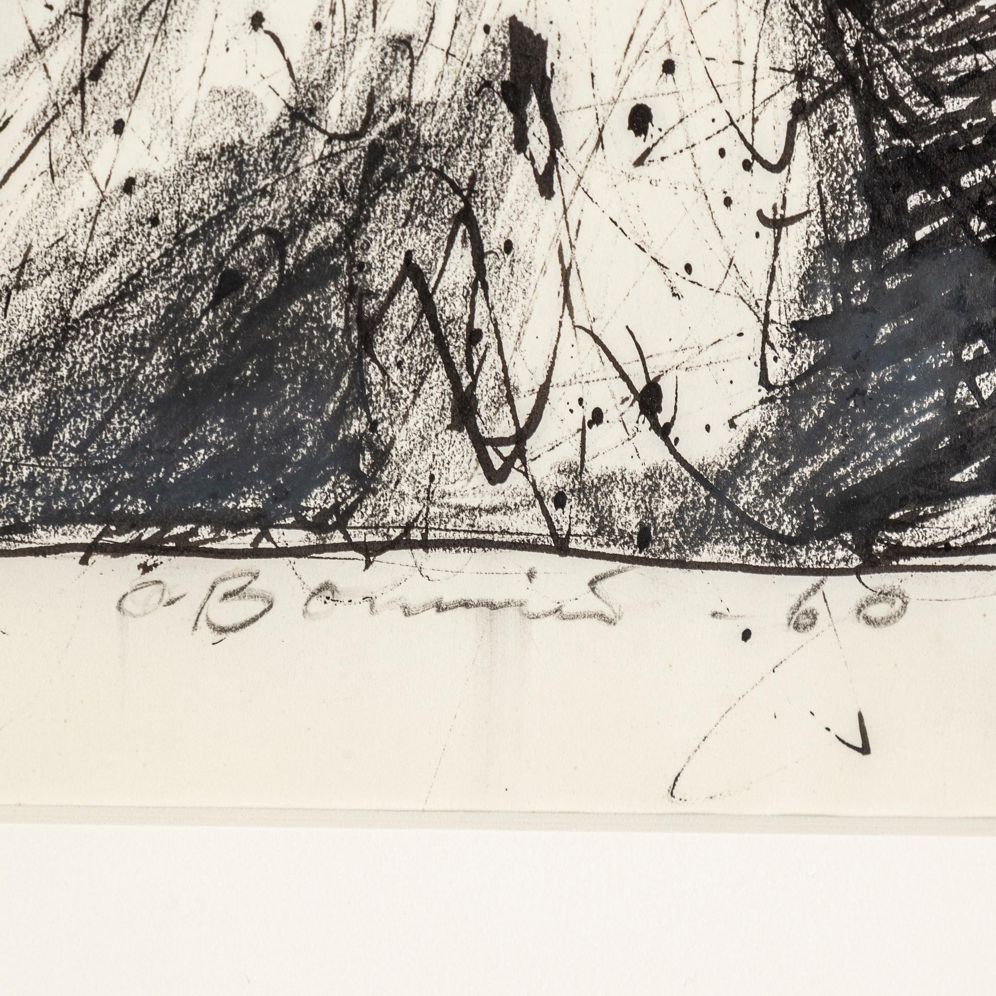 OLLE BONNIÉR, ink on paper, signed and dated -60.