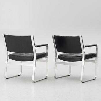 Karl Erik Ekselius, a pair of "Mondo" armchairs, JOC Möbel, late 20th century.