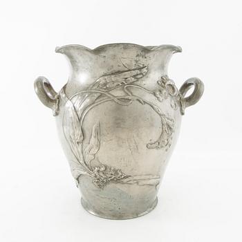 Vase Jugend  Kayserzinn  Germany early 20th century pewter.