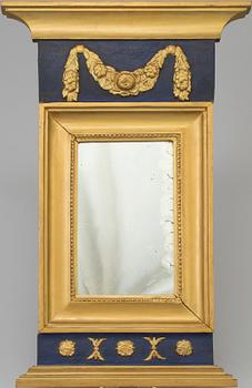 An early 19th century empire mirror.