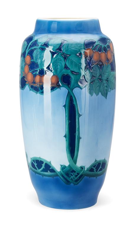 An Algot Eriksson Art Nouveau porcelain vase, Rörstrand ca 1900.