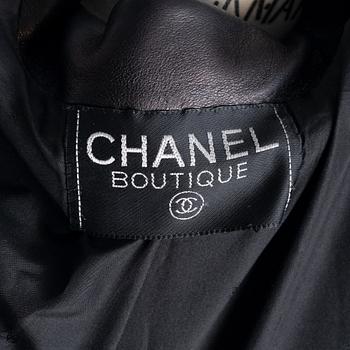 Chanel, A 1990's leather jacket.