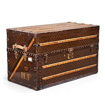 156. Louis Vuitton, WARDROBE TRUNK, Louis Vuitton, early 19th century.