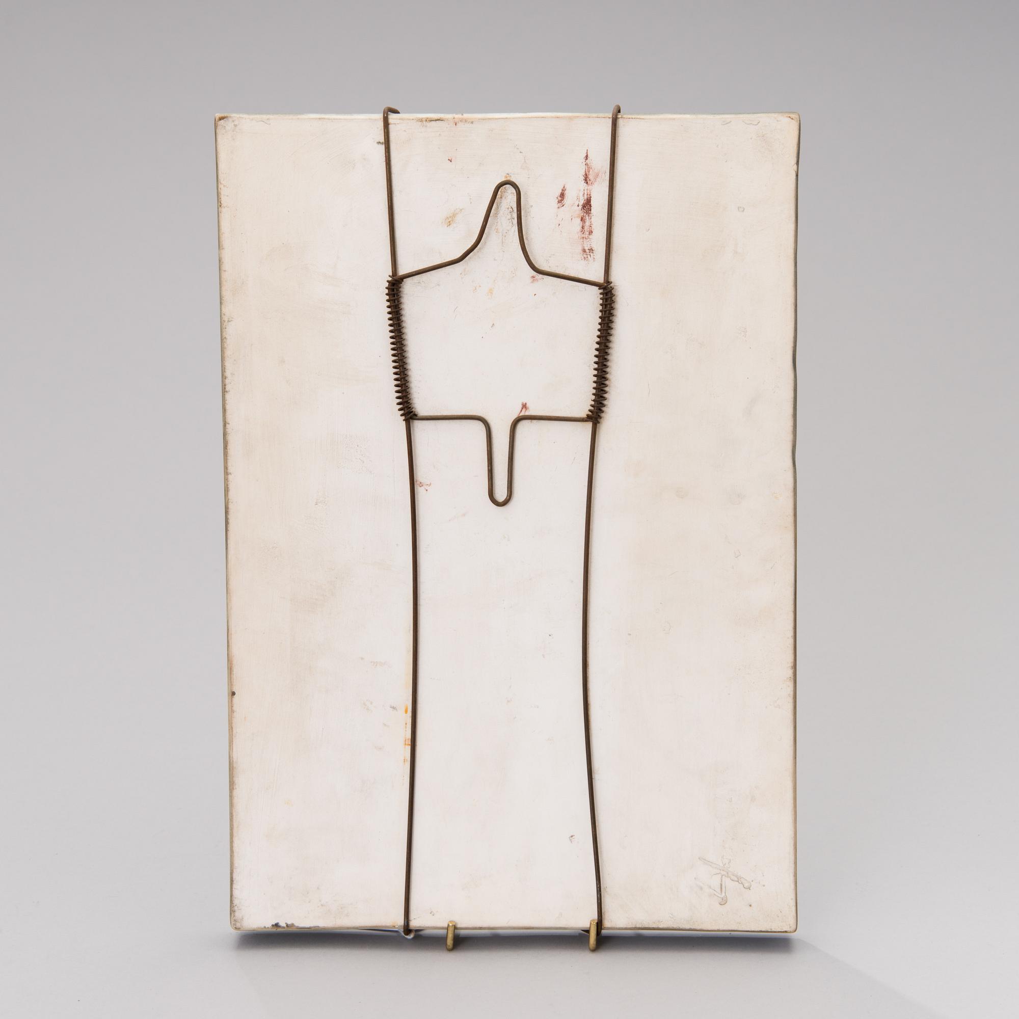 RUT BRYK, KERAMIKRELIEF. Ur serien Corpus Domini. Arabia, 1953.