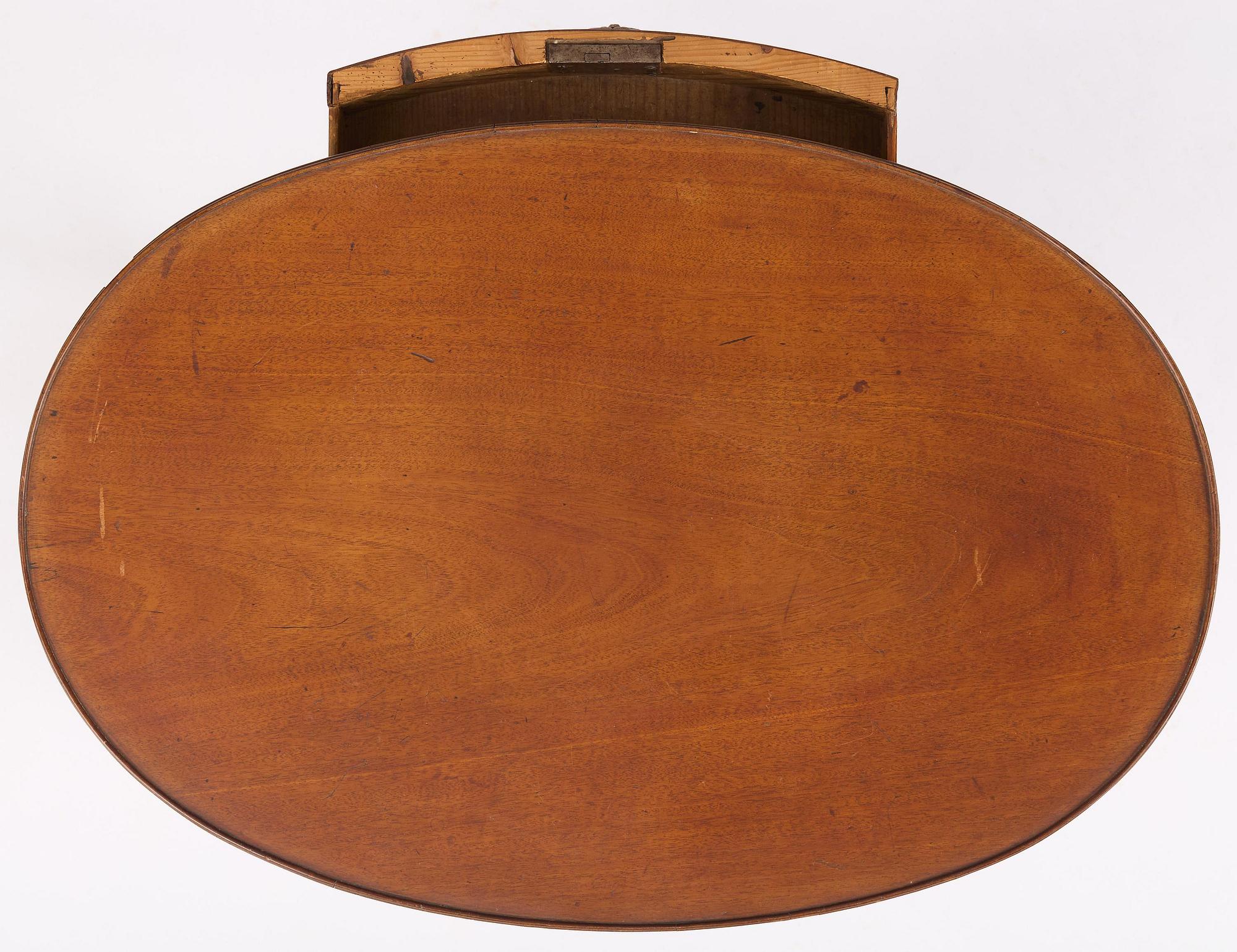 A late Gustavian mahogany table attributed to J. M. Beurling (master 1777-1803).