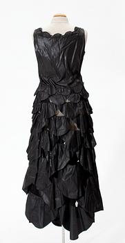 A 1927 Lanvin silk evening dress.