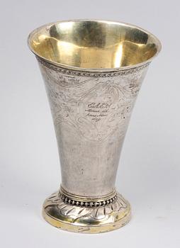 BÄGARE, silver, Erik Ernander, Upsala 1792.