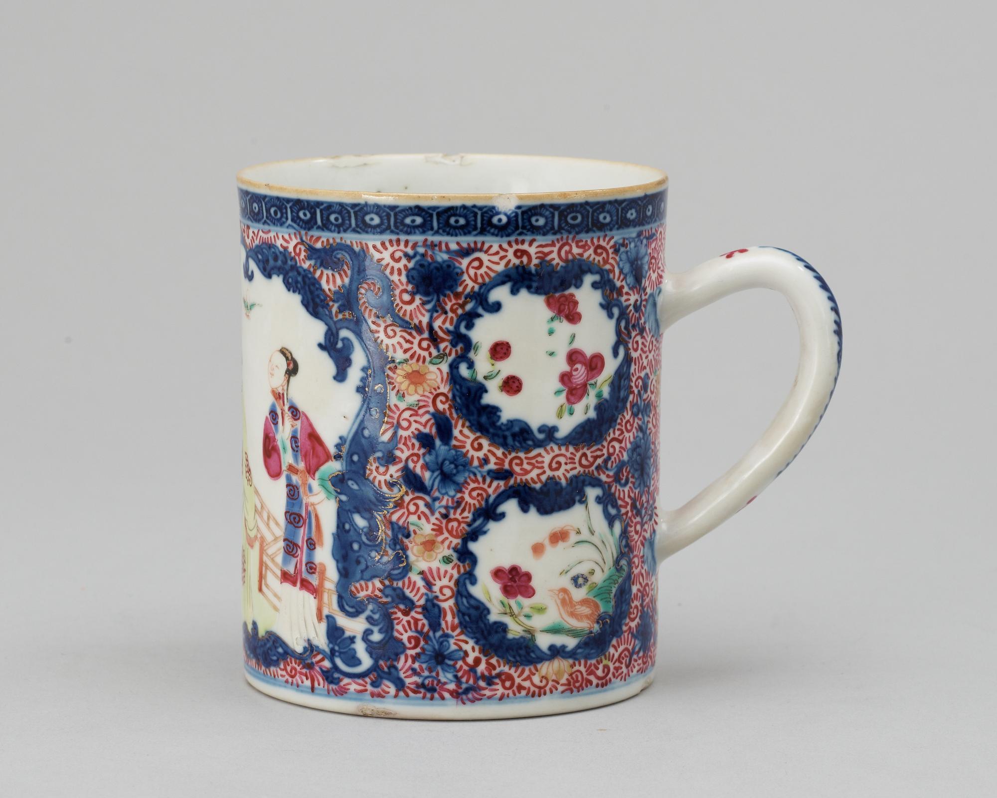 MUGG, porslin. Qing dynastin. Qianlong (1736-95).
