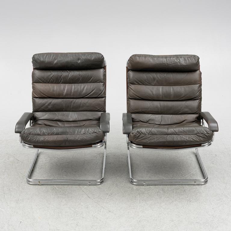A pair of easy chairs, Thams Kvalitet, 1970s/80s.
