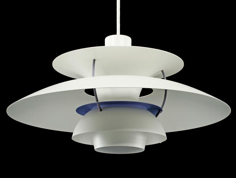 TAKLAMPA, "PH-lampa", Louis Poulsen för Poul Henningsen, 1900-talets fjärde kvartal. Höjd 30 cm.