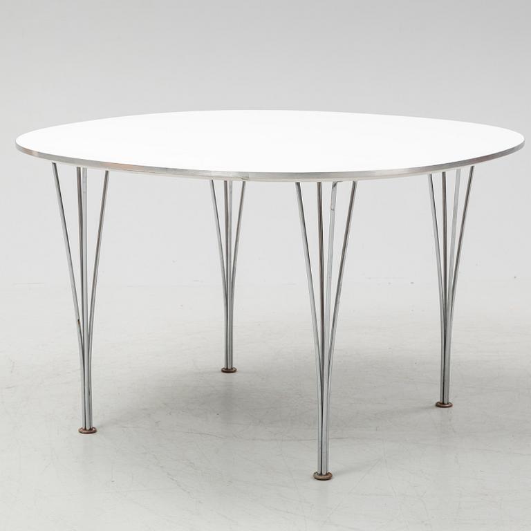Bruno Mathsson & Piet Hein, a 'Supercirkel' dining table, Fritz Hansen.
