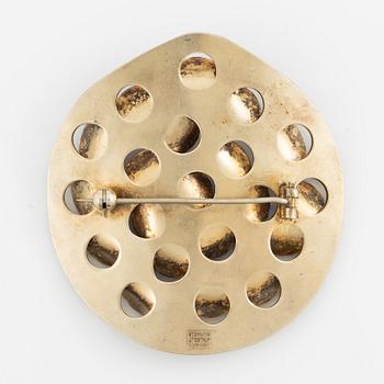 Grete Prytz-Kittelsen, brosch, sterlingsilver och emalj, Tostrup, Oslo.