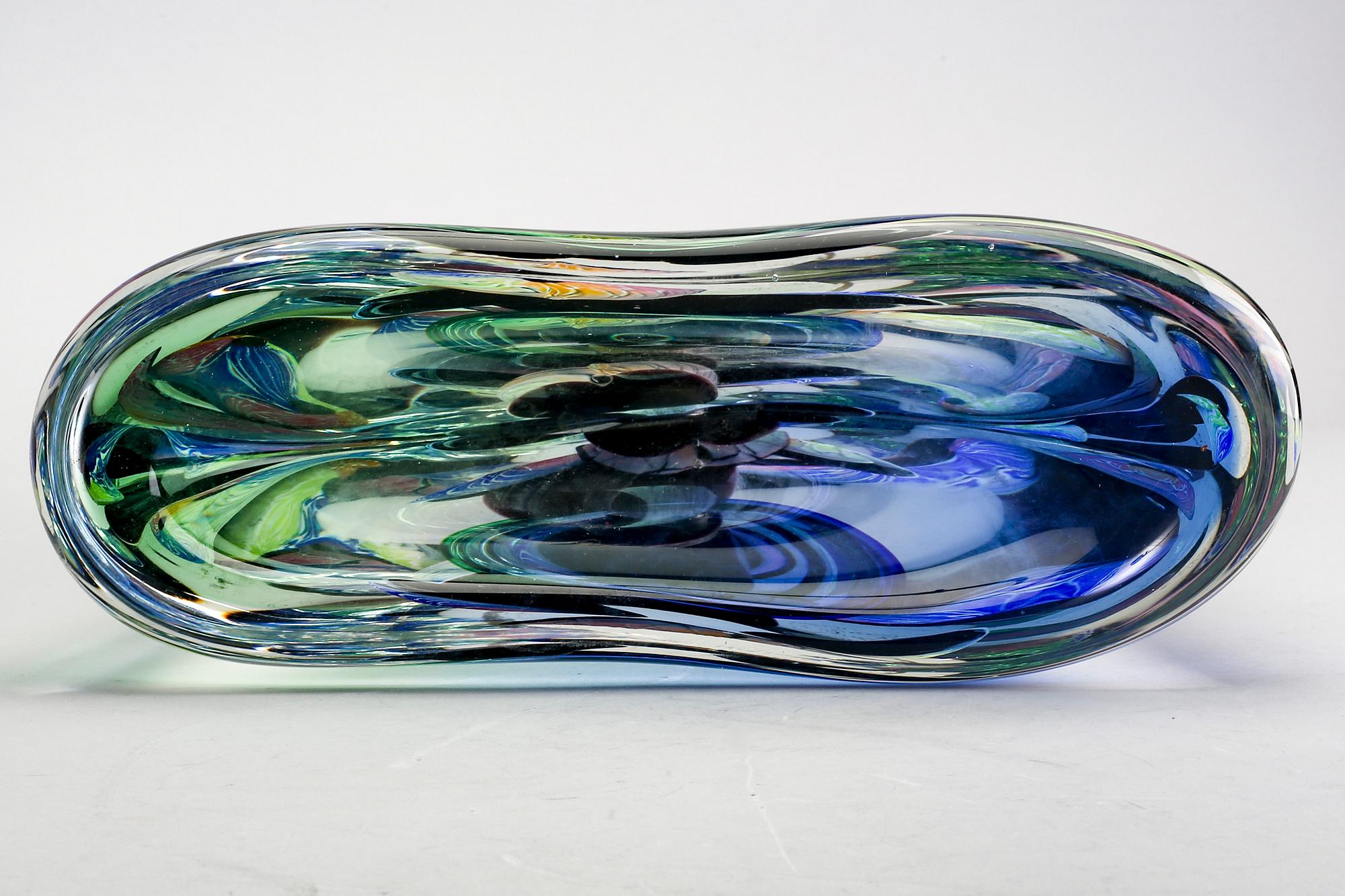Vase, Murano, signed, height 35 cm, glass.