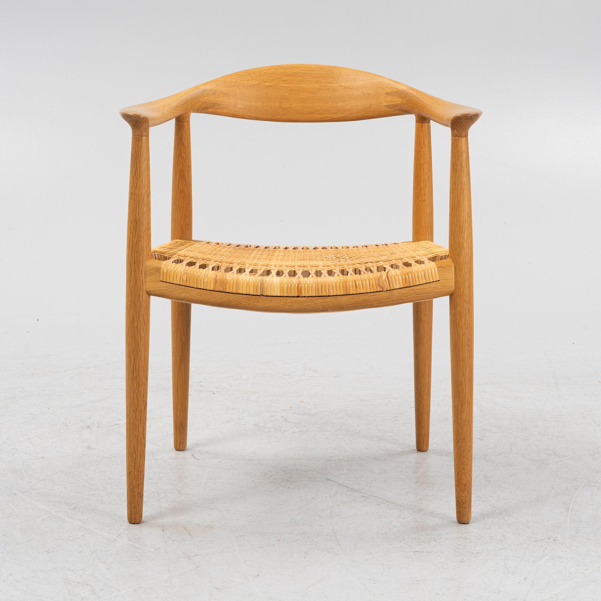Hans J. Wegner, karmstol, "The Chair", modell JH501, Johannes Hansen, Danmark.