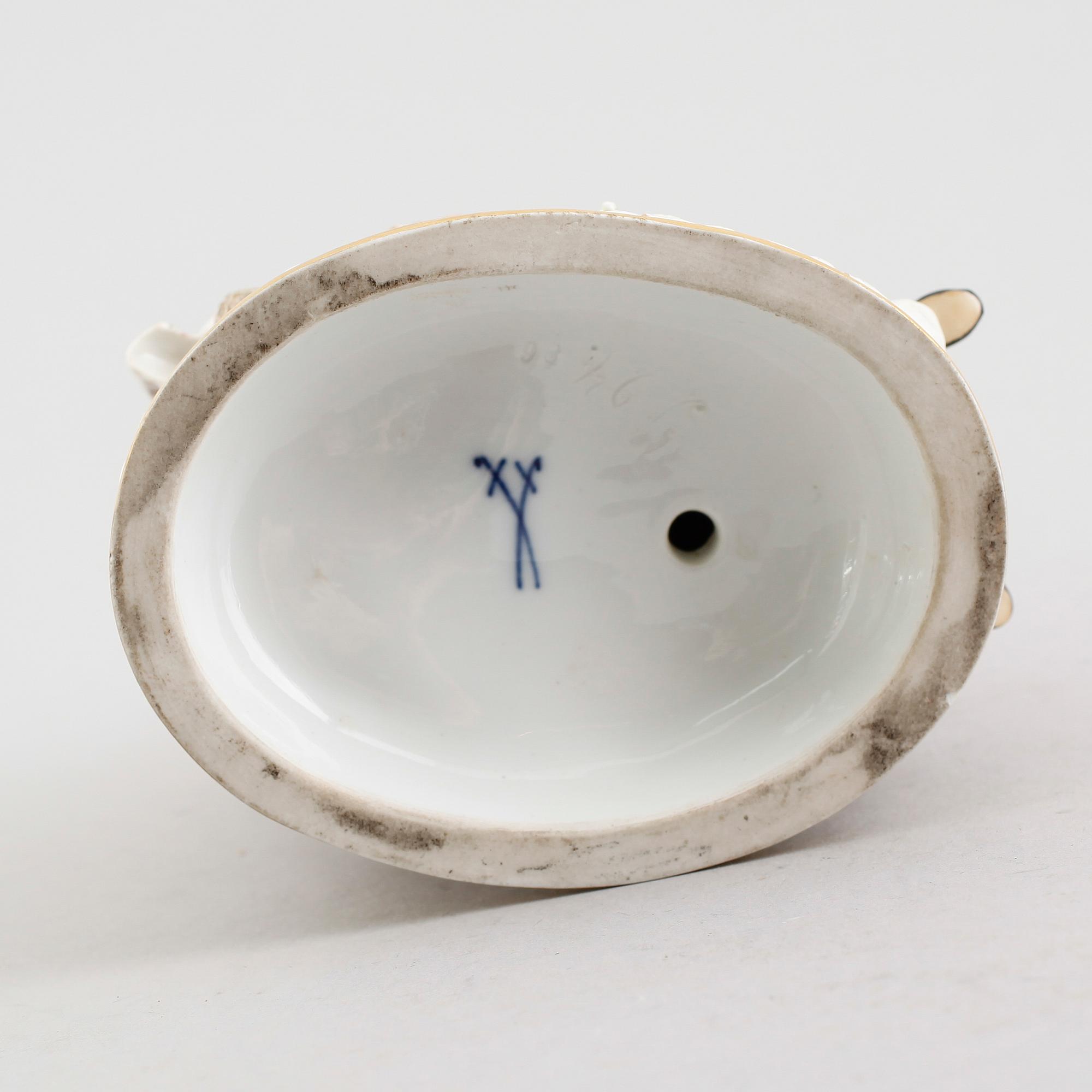 FIGURGRUPP, porslin, Meissen, 1900-talets första hälft.