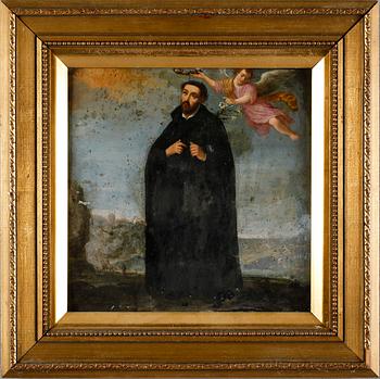 OKÄND KONSTNÄR, olja på kopparplåt, ej signerad, antik.