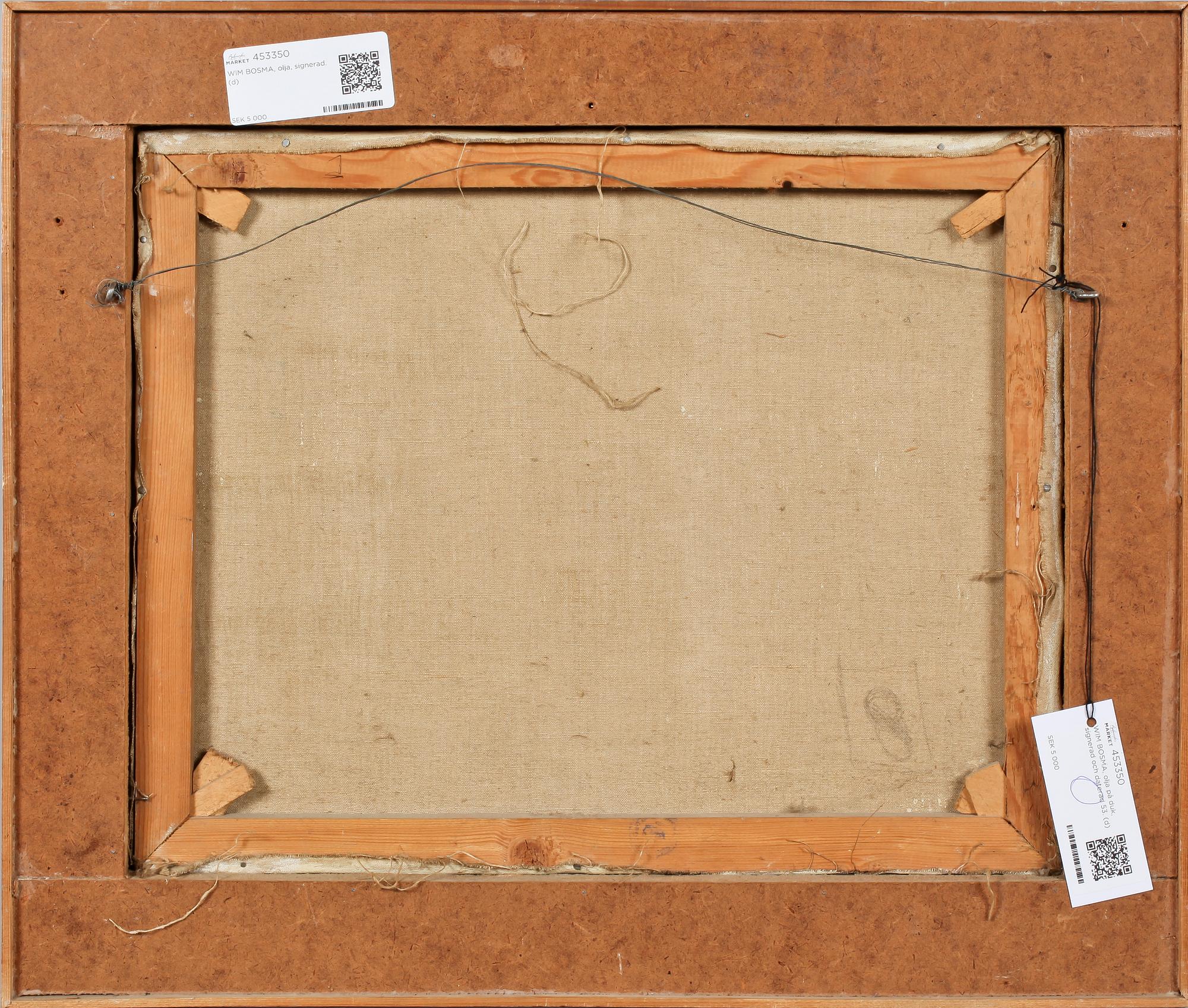 WIM BOSMA, olja på duk, signerad och daterad 53.