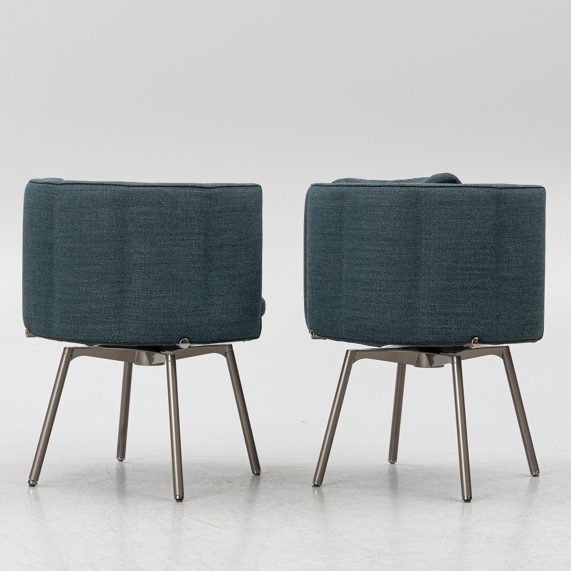 Nendo, stolar, ett par, "Torii", Minotti, Italien.