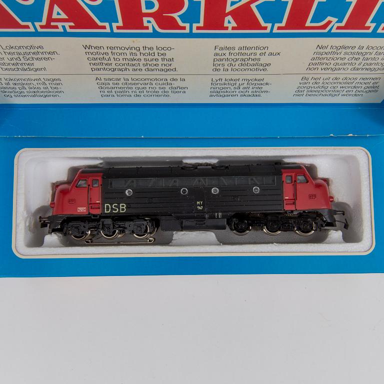 MÄRKLIN, 4 stycken lok, skala H0 Tyskland, 1970-tal.