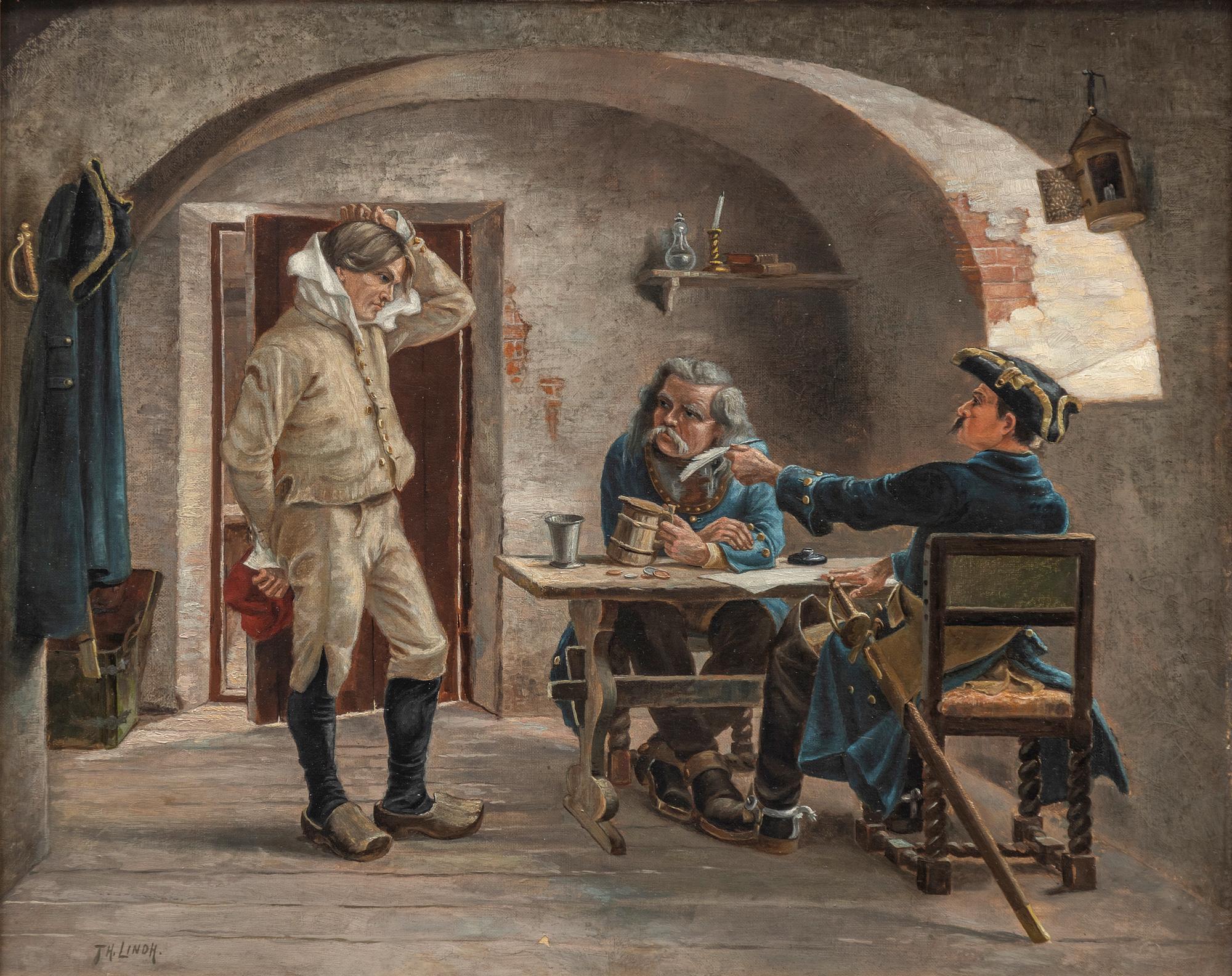 Gustaf Cederström, copy after, The Muster.