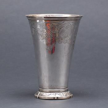 BÄGARE, silver, A. Nilsson, 1902. Vikt ca 367 gram.