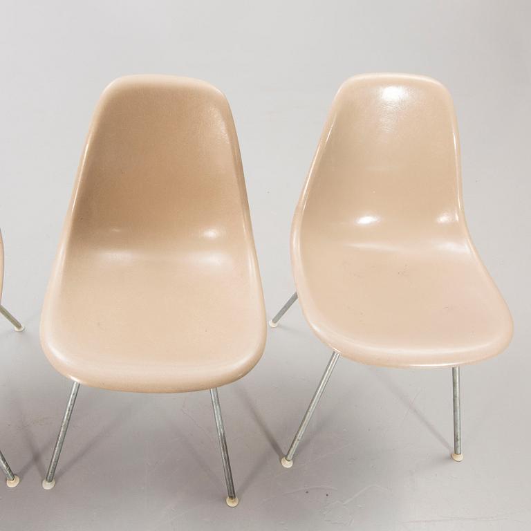 Charles and Ray Eames, chairs, 4 pcs, "DSX", Herman Miller, second half of the 20th century.