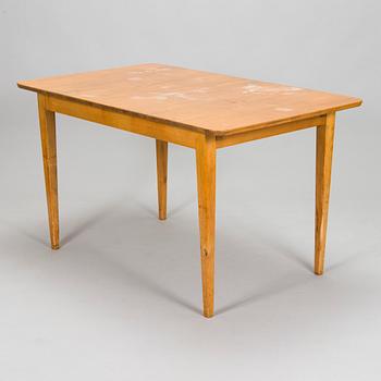 Werner West, a 1930s dining table and chairs, 6 pcs, 'Motti', for Oy Stockmann Ab Keravan Puusepäntehdas.