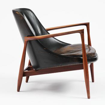 Ib Kofod-Larsen, a rosewood "Elizabeth" easy chair, cabinetmakers Christensen & Larsen, Denmark, 1950s-60s.
