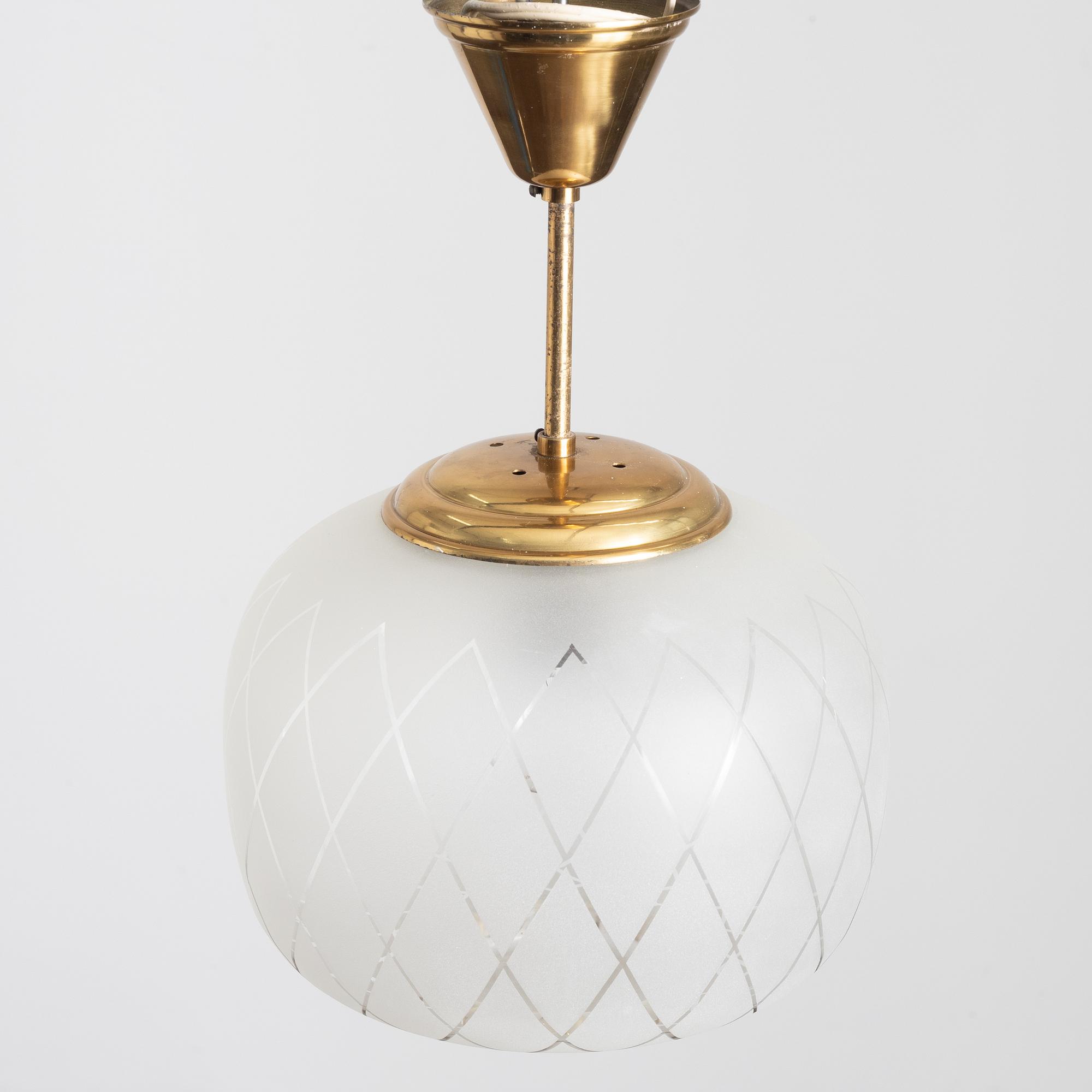 A ceiling lamp, Stockman Orno, Finland, 1940s.