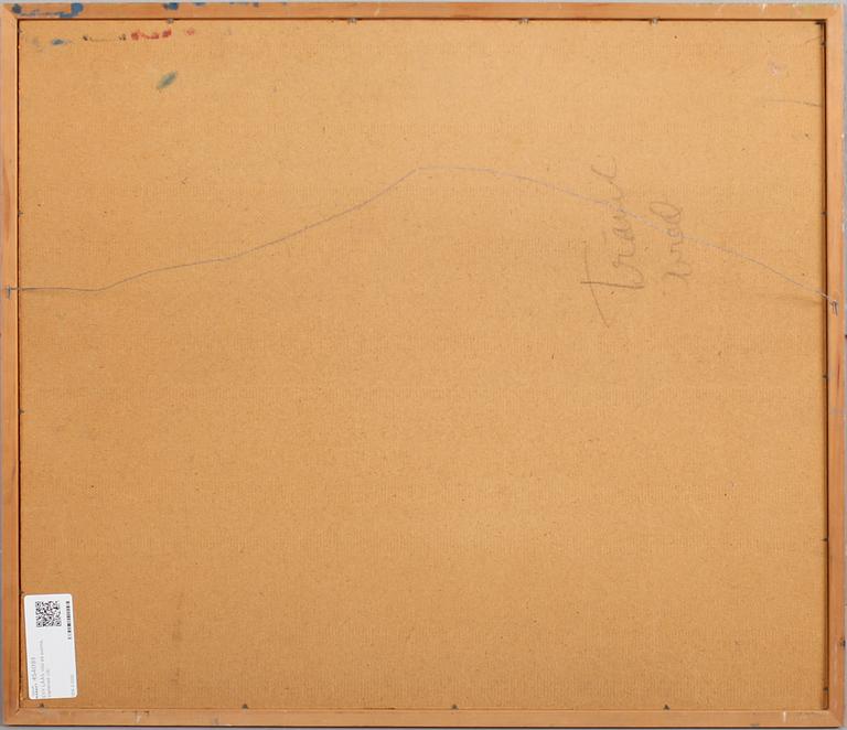 EVY LÅÅS, olja på pannå, signerad.