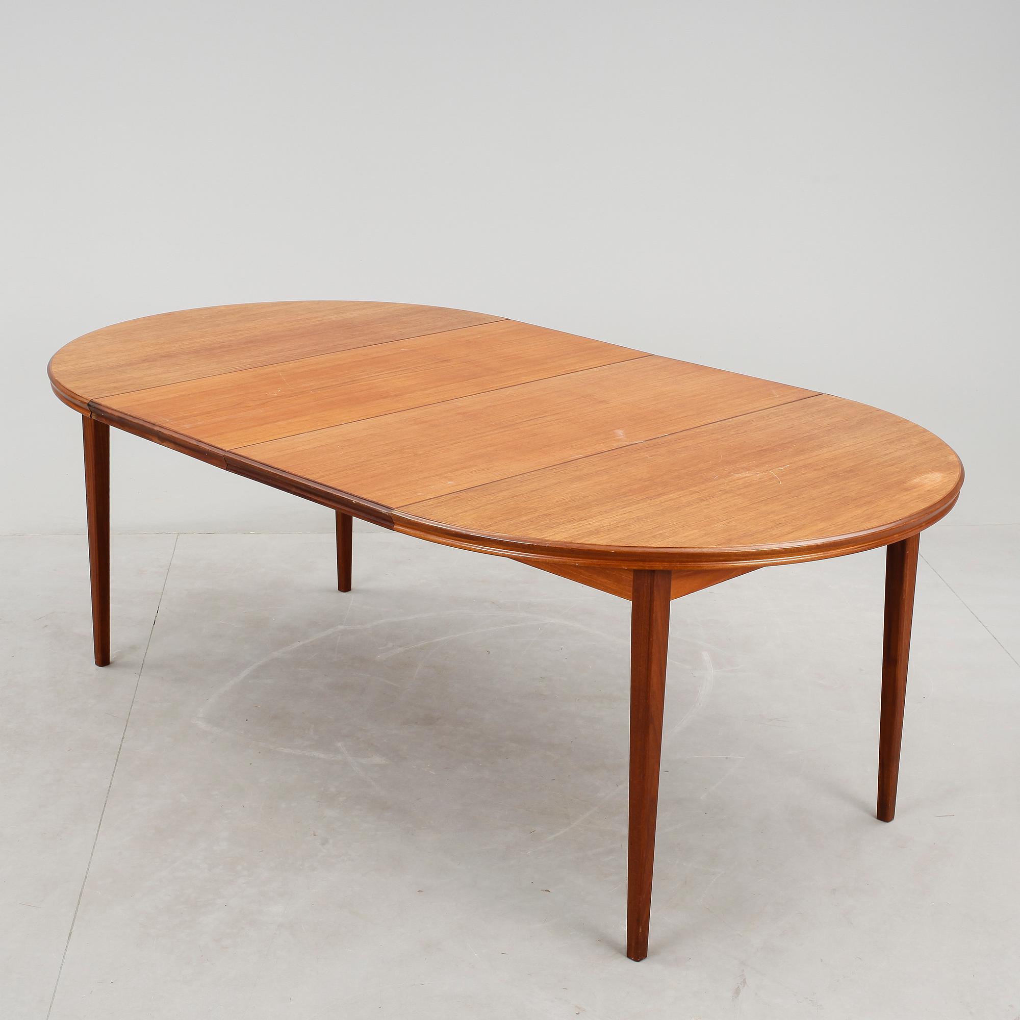 MATSALSGRUPP 9 delar, teak, 1900-talets mitt.