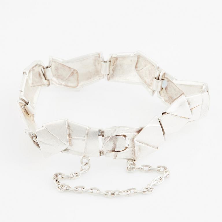 Zoltan Popovits, bracelet, "Origami",  sterling silver, Lapponia 2001.