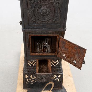 Fireplace, Central Europe, cast iron, circa 1900.