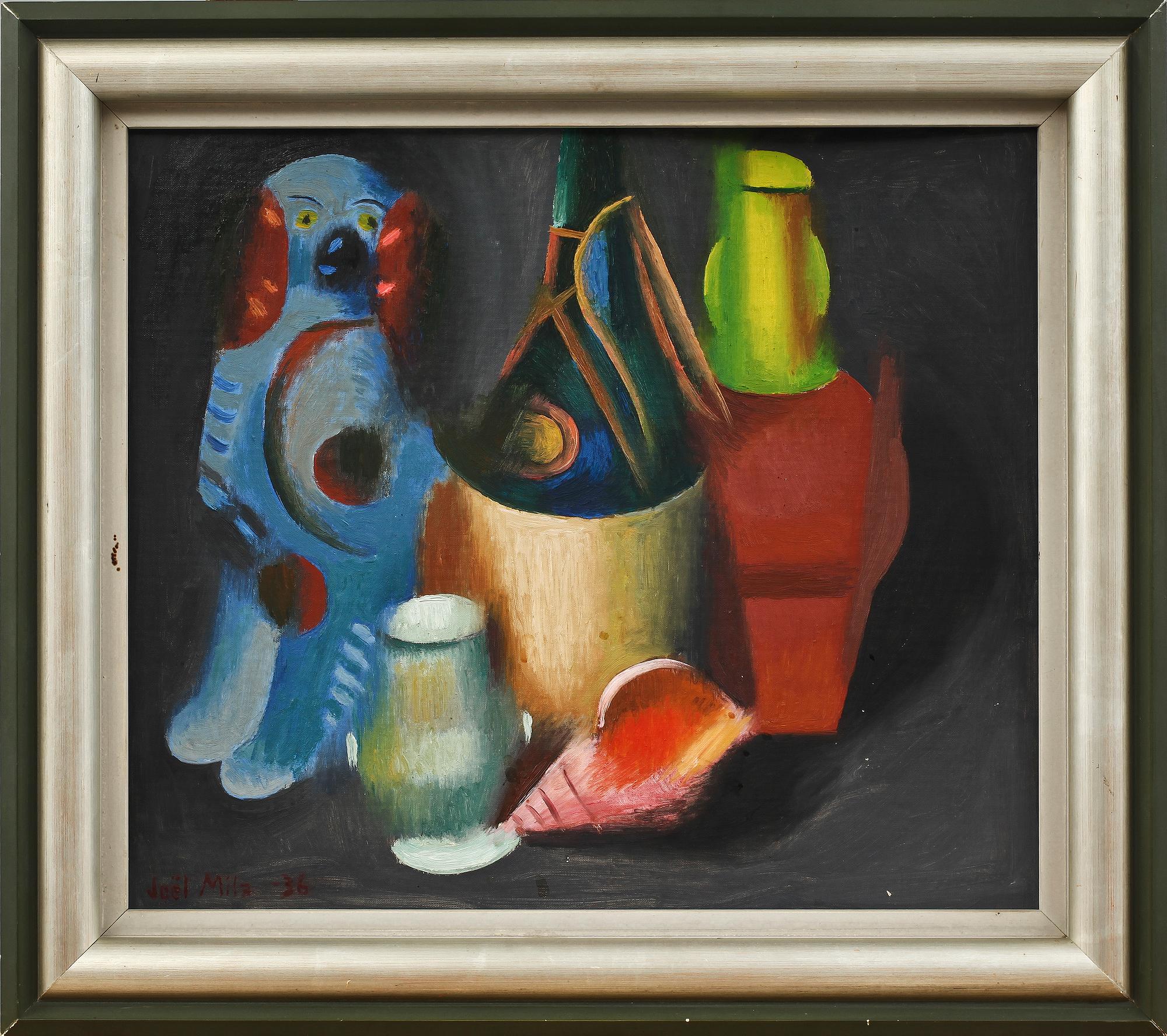 JOEL MILA, olja på pannå, sign o dat -36.