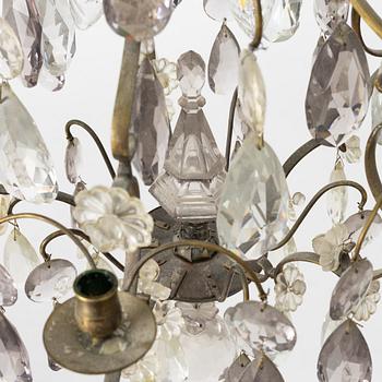 A Rococo style chandelier, early 20th Century.