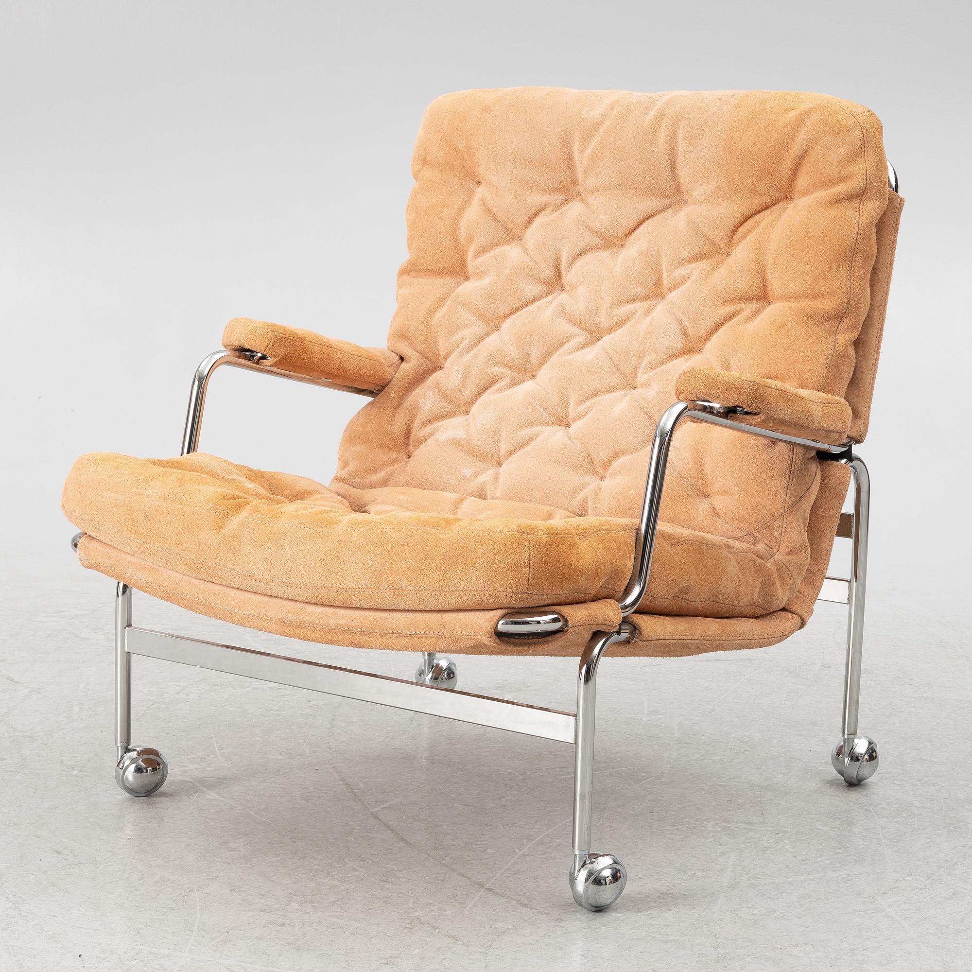Bruno Mathsson, a 'Karin' armchair,  Dux. Late 20th century.