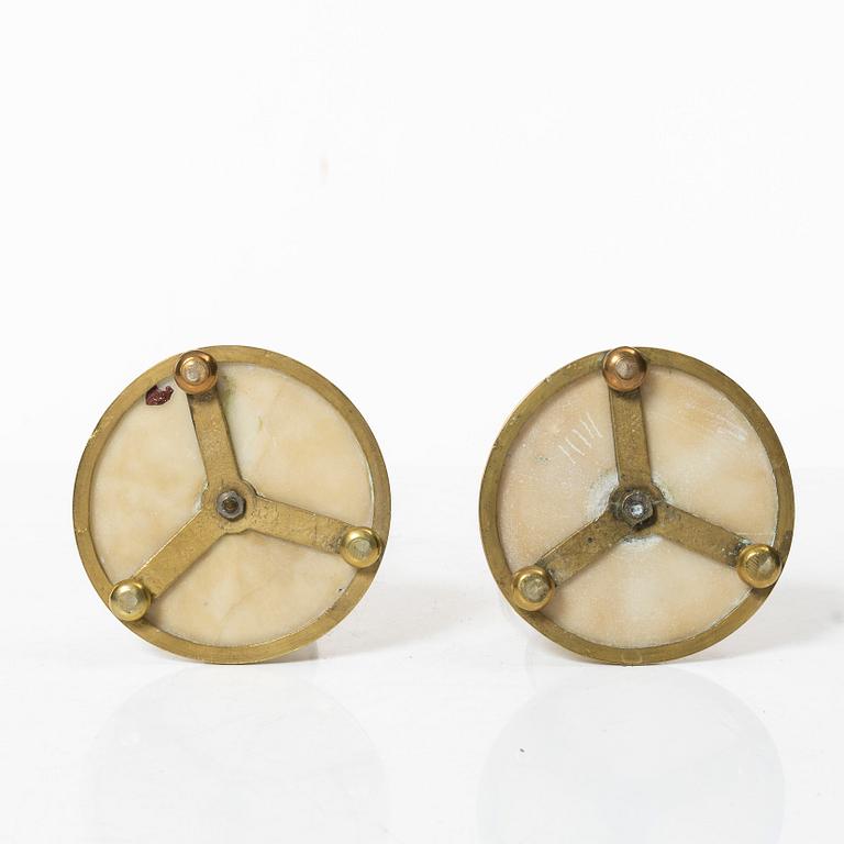 A pair of candelabra, Louis XIV, late 18th century, likely France.