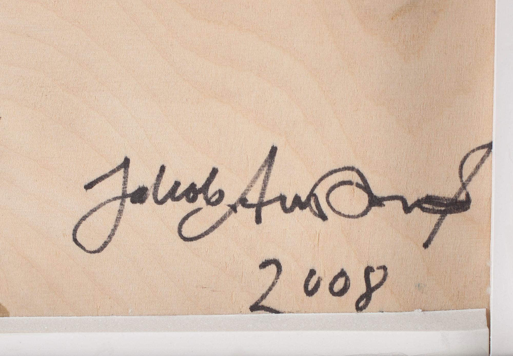 JAKOB AVENIUS ANCKARSVÄRD, olja på pannå, signerad och daterad 2008 a tergo.