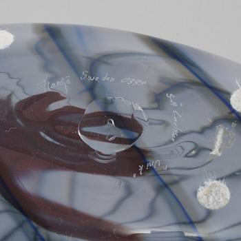 VAS, glas, "Unik" Sven Åke Carlsson, Transjö, signerad och numrerad 0388.