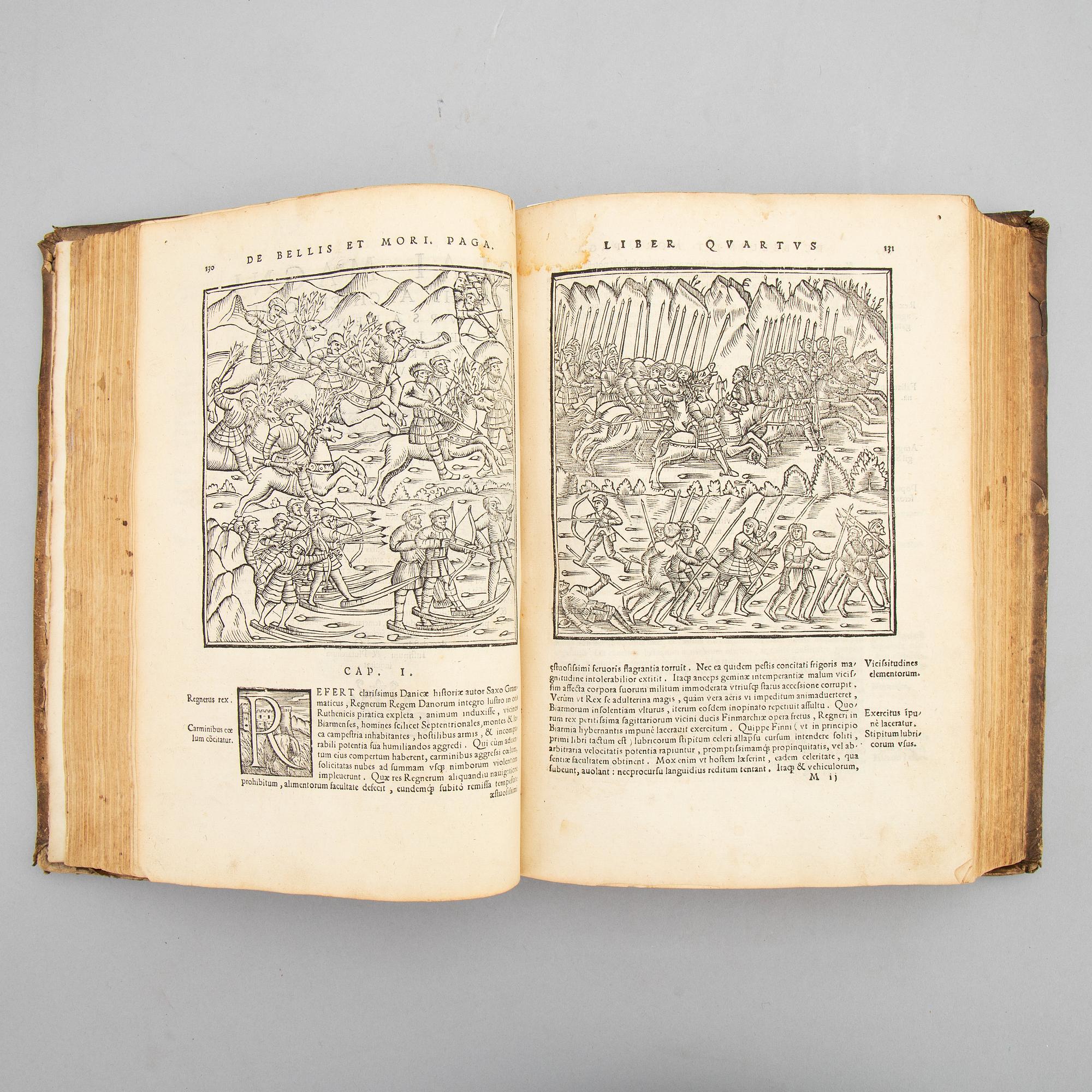 Olaus Magnus’ Historia, Rome 1555, with woodcut map.