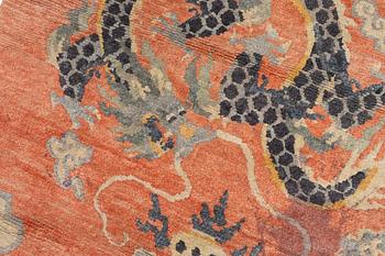 Rug, Old Tibet, approx. 83 x 91 cm.