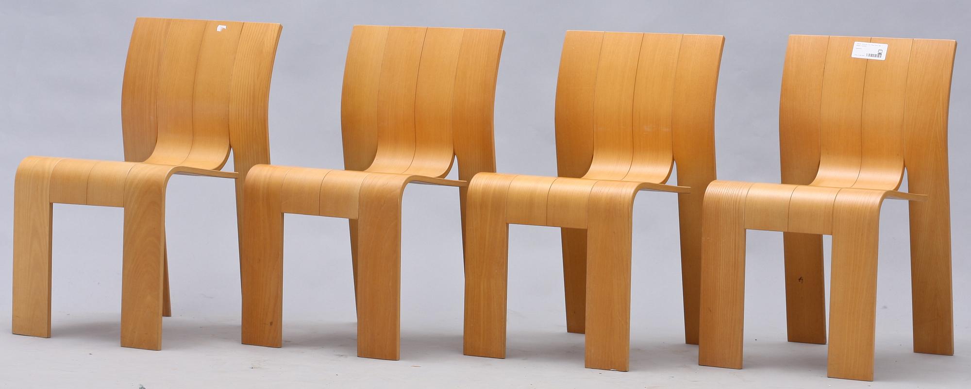 STOLAR, 4 st, "Strip Chair", Gijs Bakker, Castelijn.