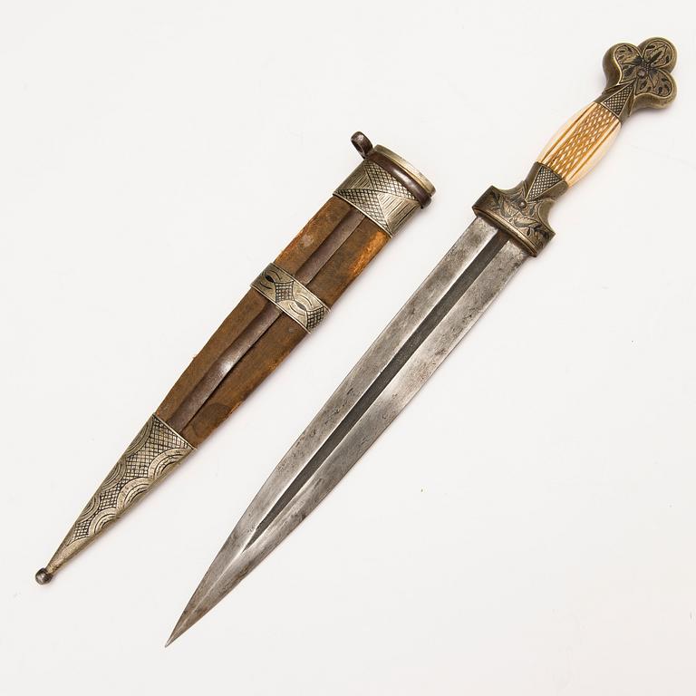 A Russian/Oriental Kindjal dagger, 1800/1900s.