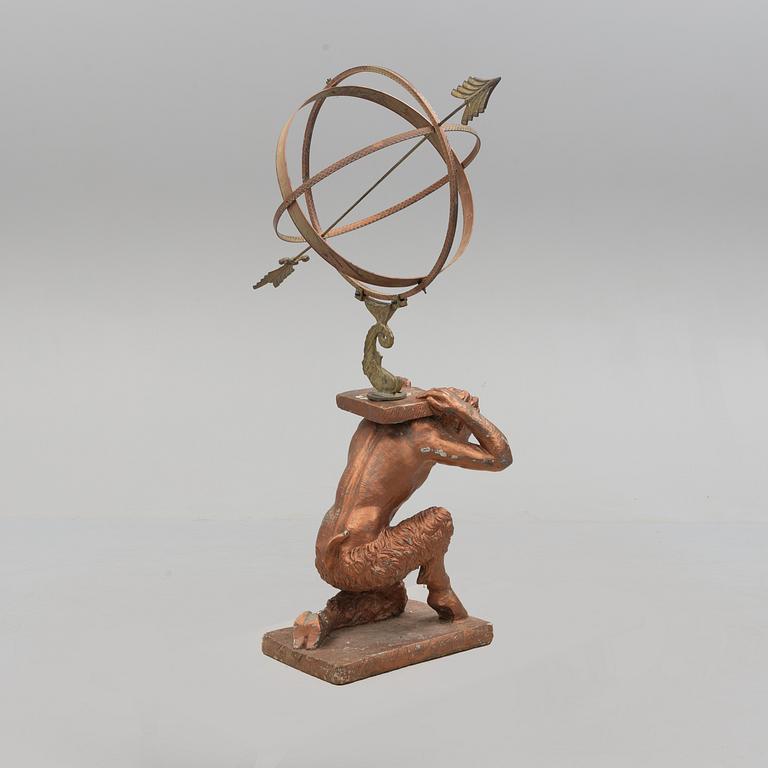 GINO MANCA, a concrete sculpture/pedestal, signed and dated 1971.
