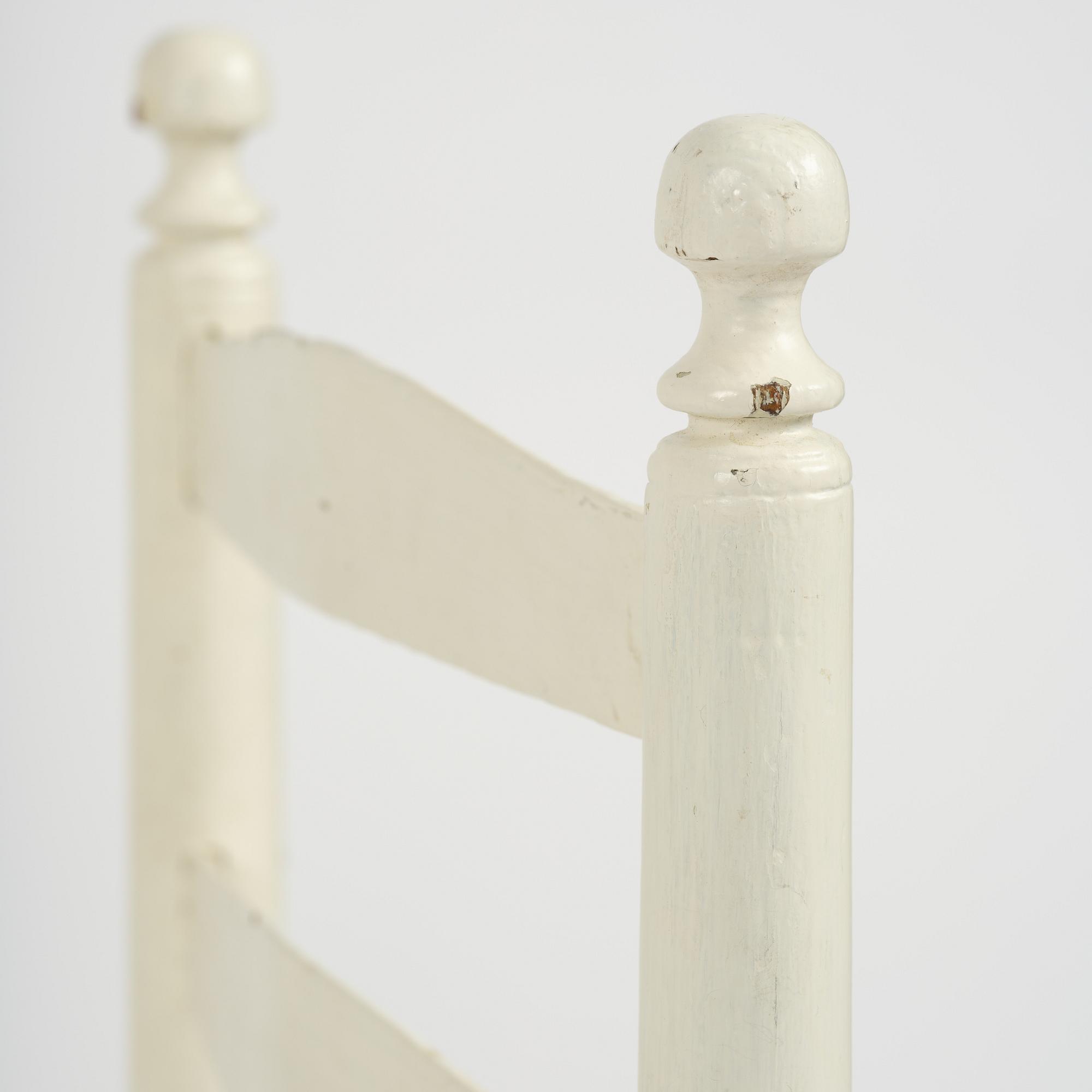 A set of three Gustavian ladderback chairs, late 18th/ early 19th century.