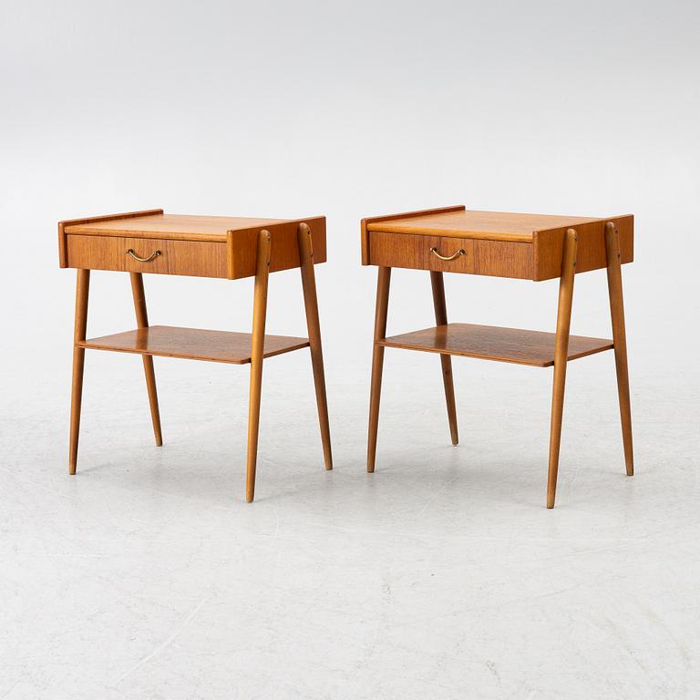 A pair of bedside tables, AB Carlström & co Möbelfabrik, mid20th century.